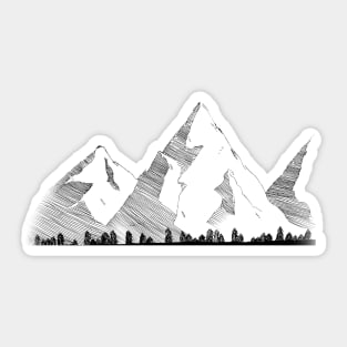 Mountains Sticker